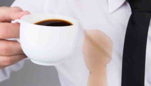 как отстирать кофе с рубашки